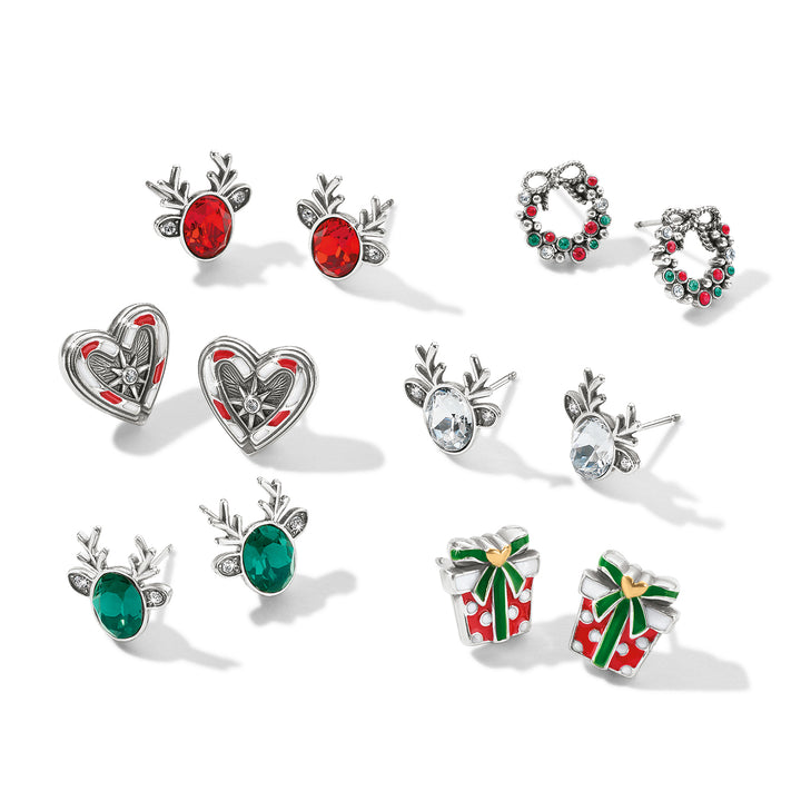 Brighton Reindeer Glitz Mini Post Earrings - Green