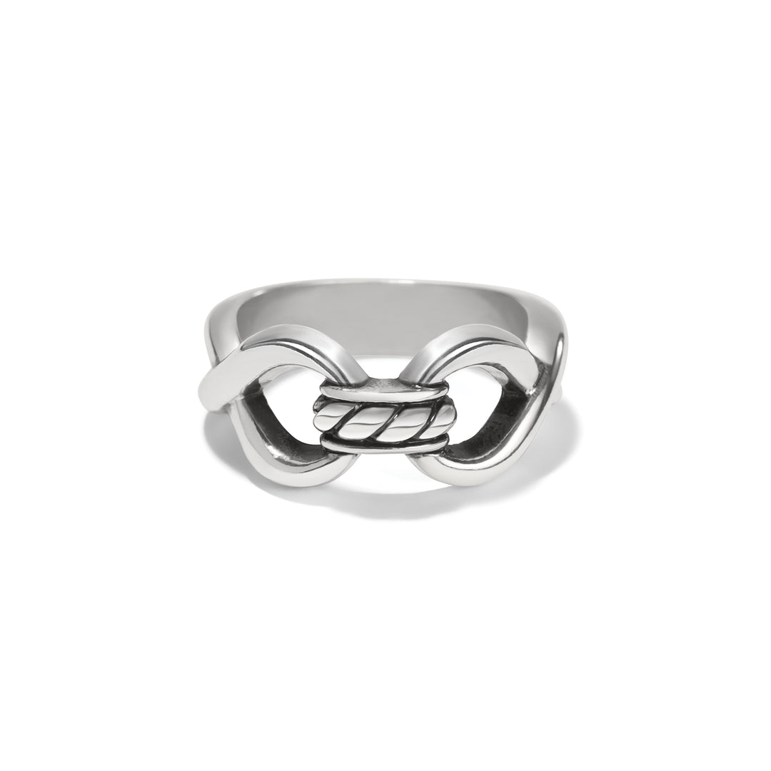 Brighton Interlok Infinity Ring - Size 6