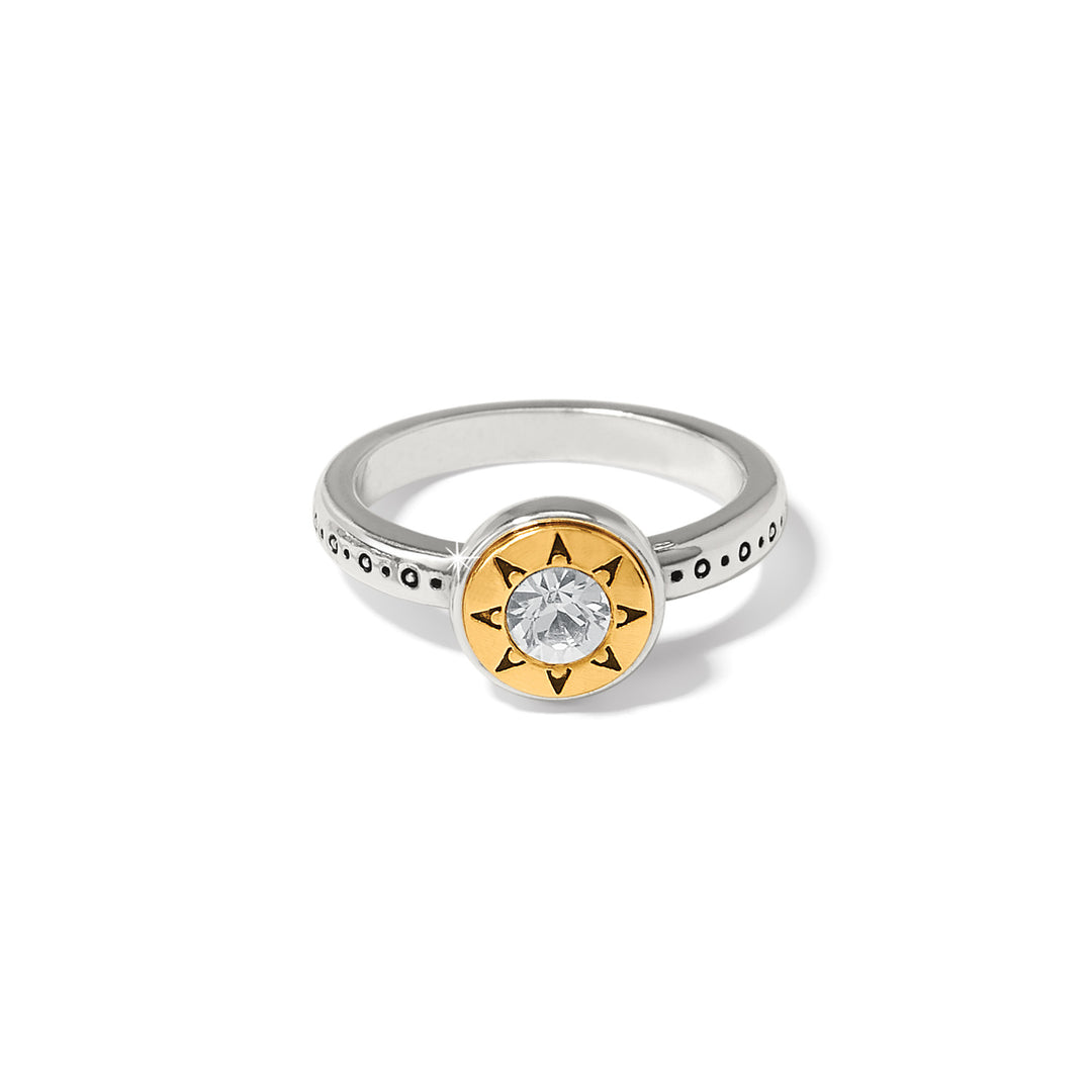 Brighton Mosaic Two Tone Ring - Size 8
