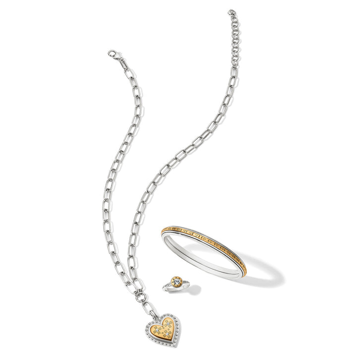 Brighton Mosaic Two Tone Ring - Size 8