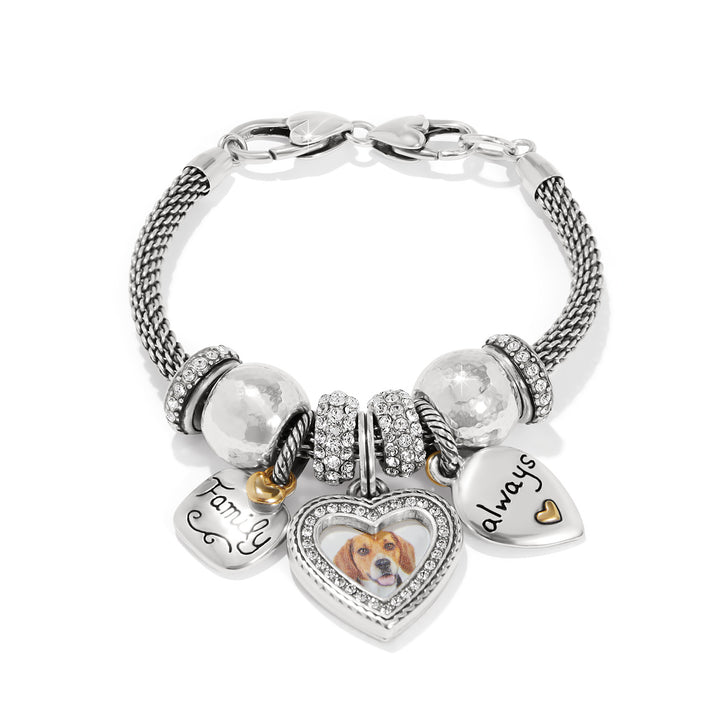 Brighton Memento Heart Photo Charm