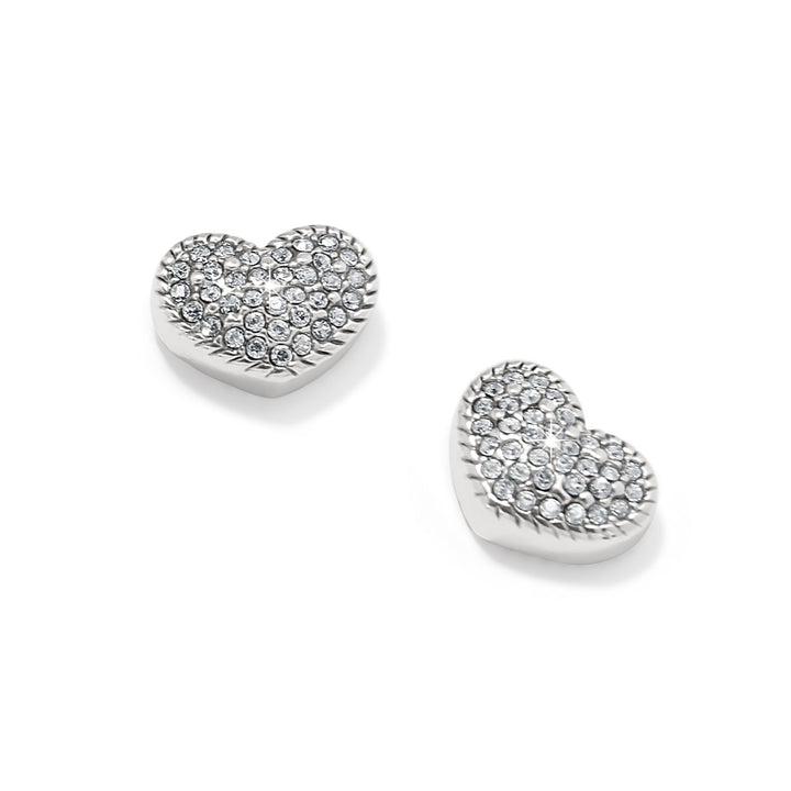 Brighton Illumina Celeste Heart Post Earrings Gift Box