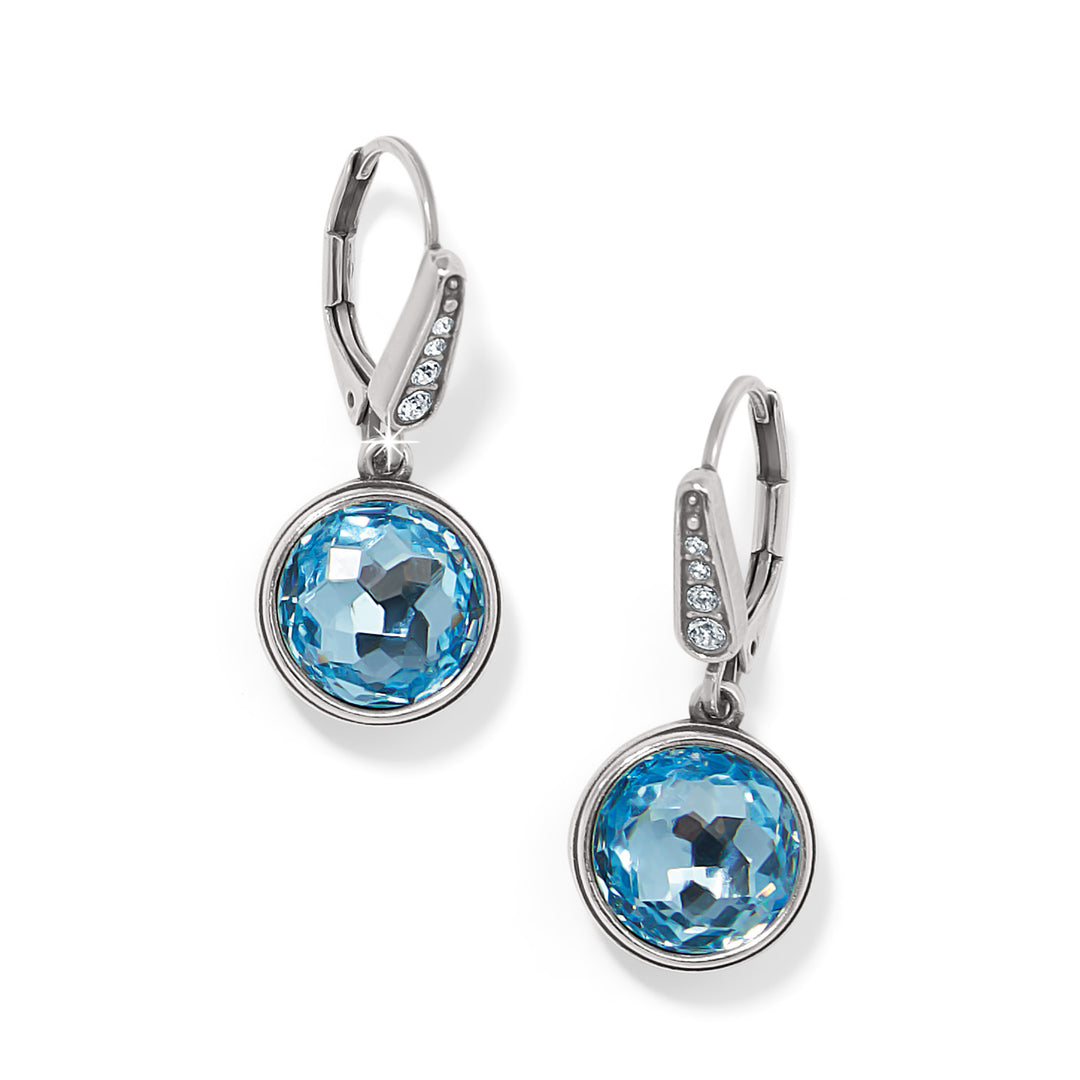 Brighton Meridian Aurora Leverback Earrings - Aqua