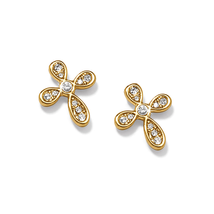 Brighton Enchanting Cross Post Earrings - Gold