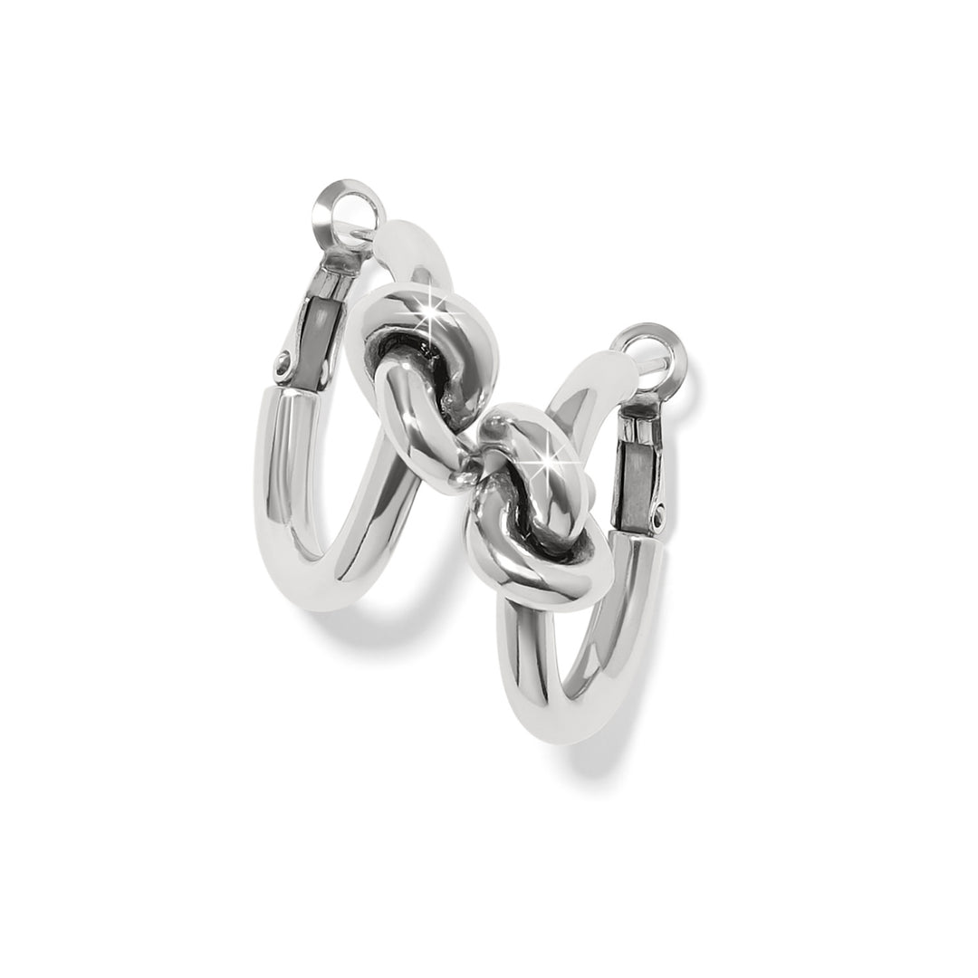Brighton Interlok Single Knot Hoop Earrings