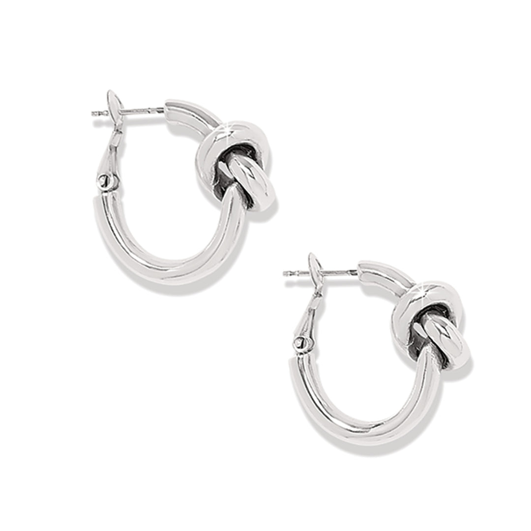 Brighton Interlok Single Knot Hoop Earrings