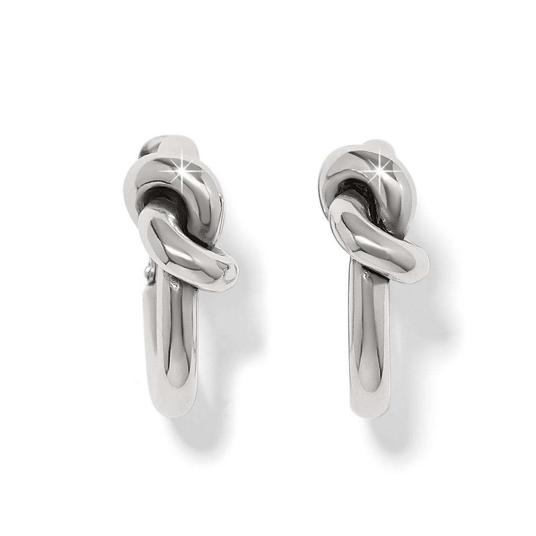 Brighton Interlok Single Knot Hoop Earrings