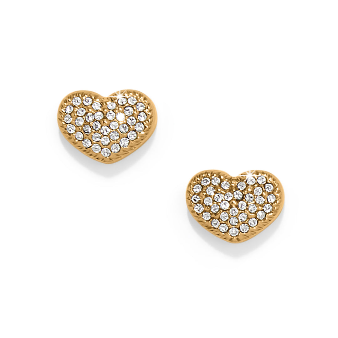 Brighton Illumina Celeste Heart Post Earrings Gift Box - Gold