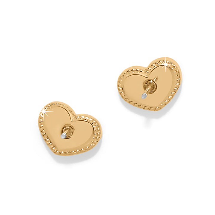 Brighton Illumina Celeste Heart Post Earrings Gift Box - Gold