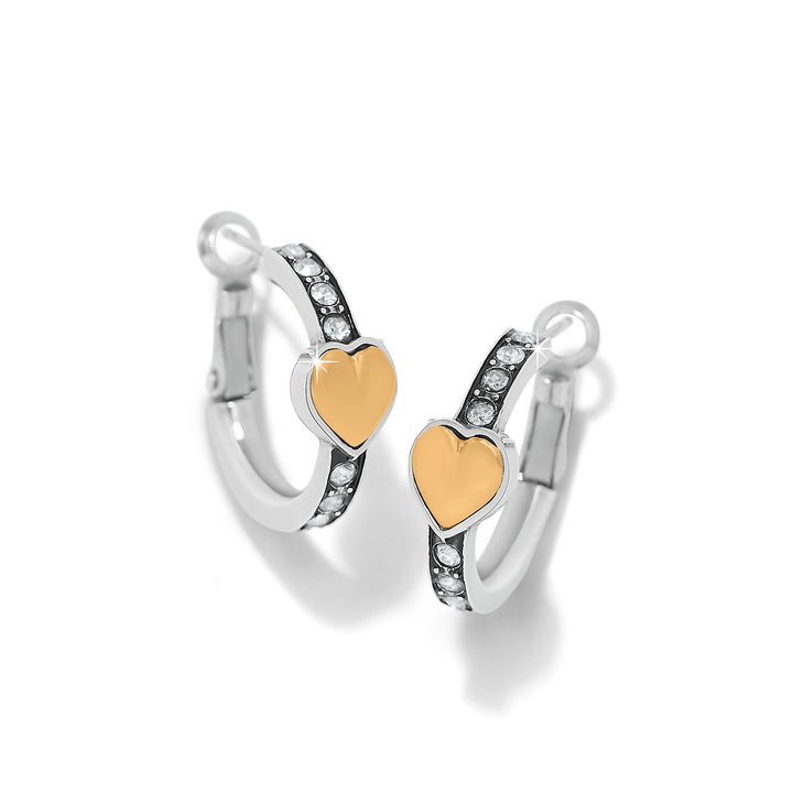 Brighton Mystery Of Love Heart Hoop Earrings