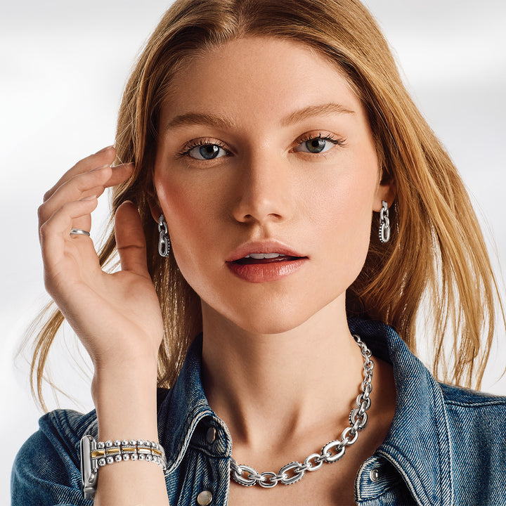 Brighton Pretty Tough Link Post Earrings