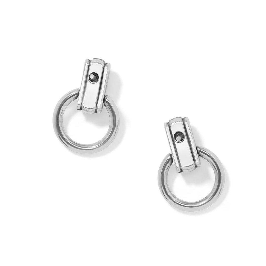 Brighton Mosaic Two Tone Mini Post Drop Earrings