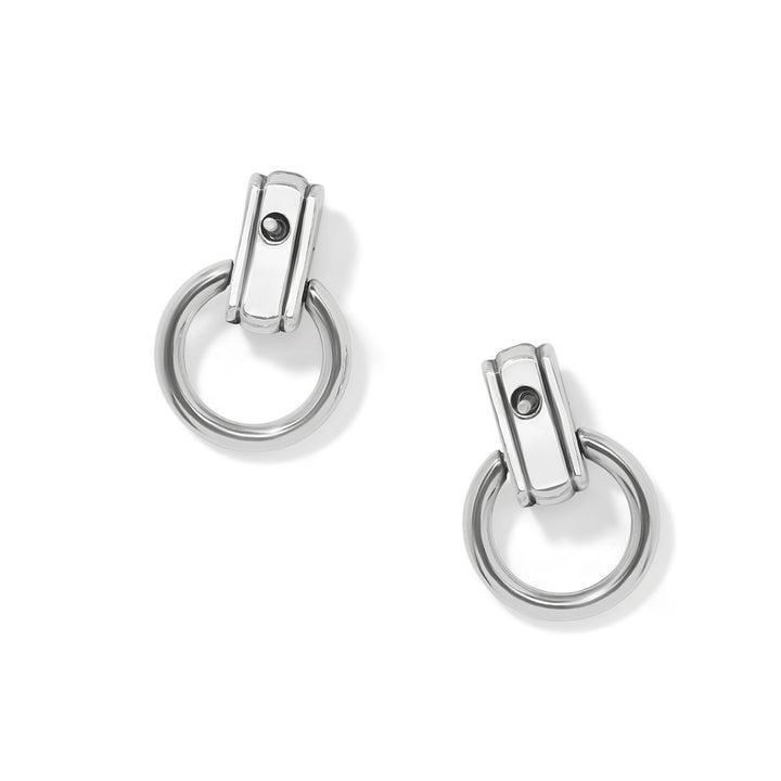 Brighton Mosaic Two Tone Mini Post Drop Earrings
