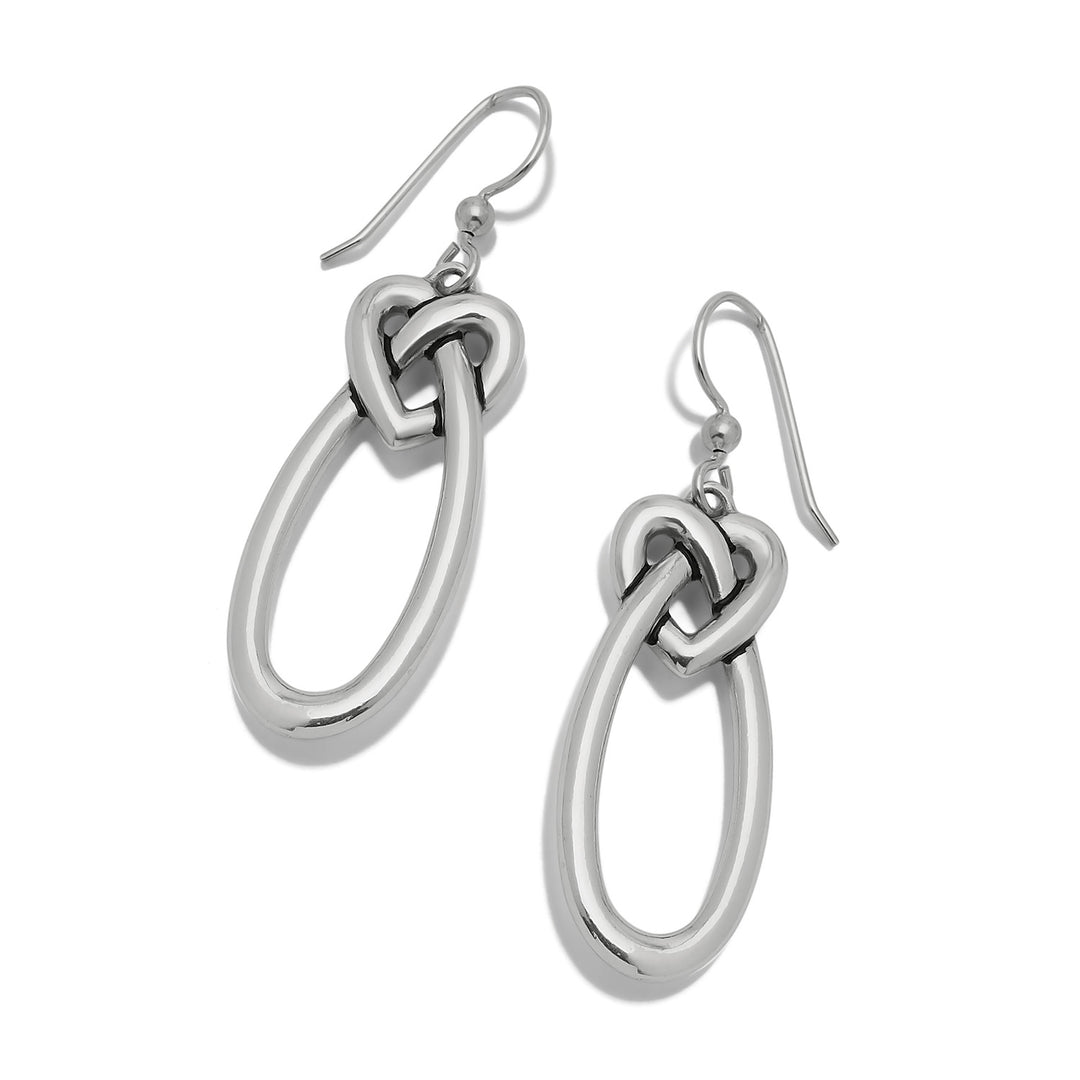 Interlok Linked Hearts French Wire Earrings