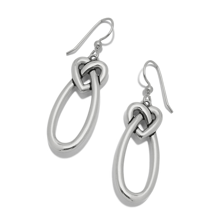 Interlok Linked Hearts French Wire Earrings
