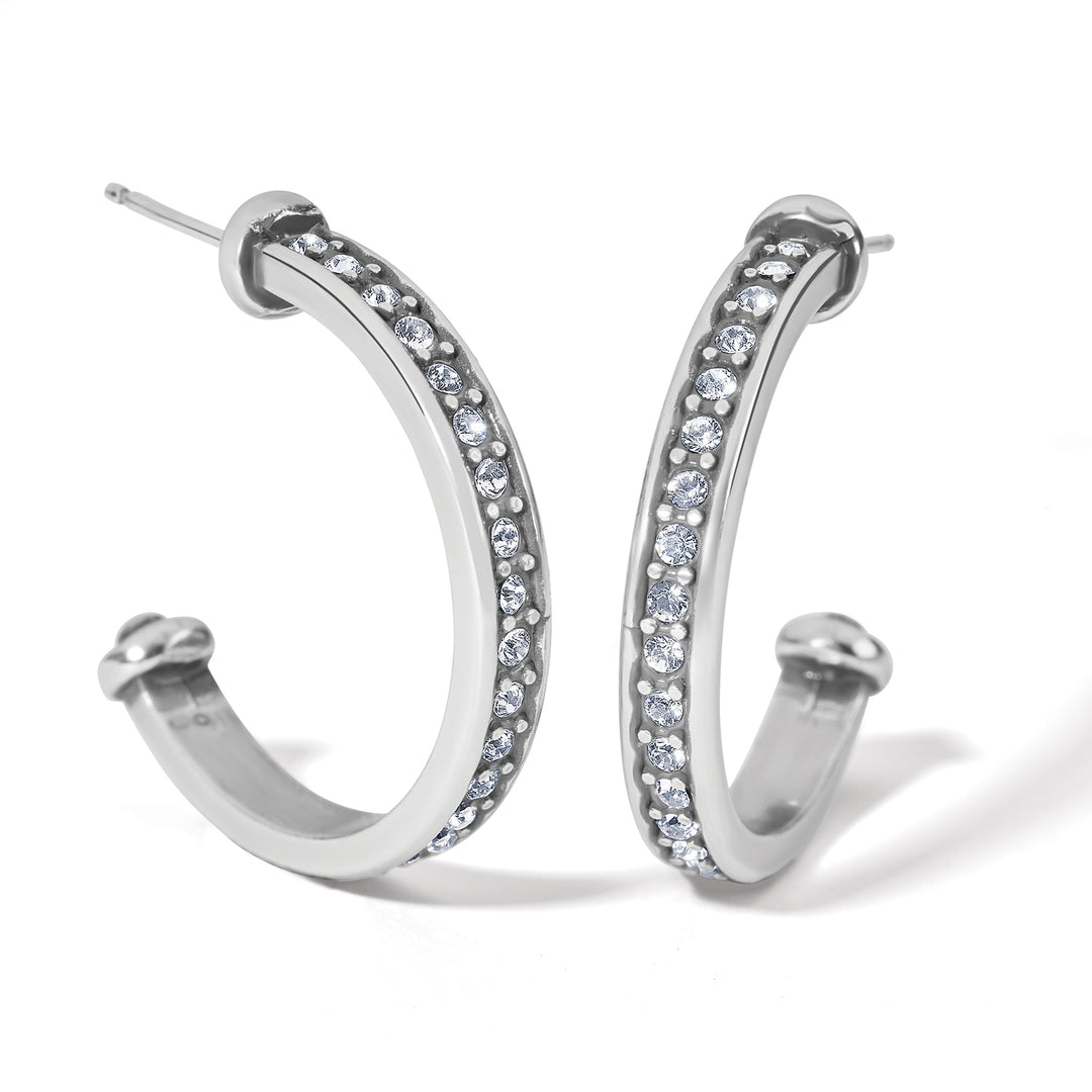 Brighton Meridian Zenith Medium Hoop Earrings - Silver