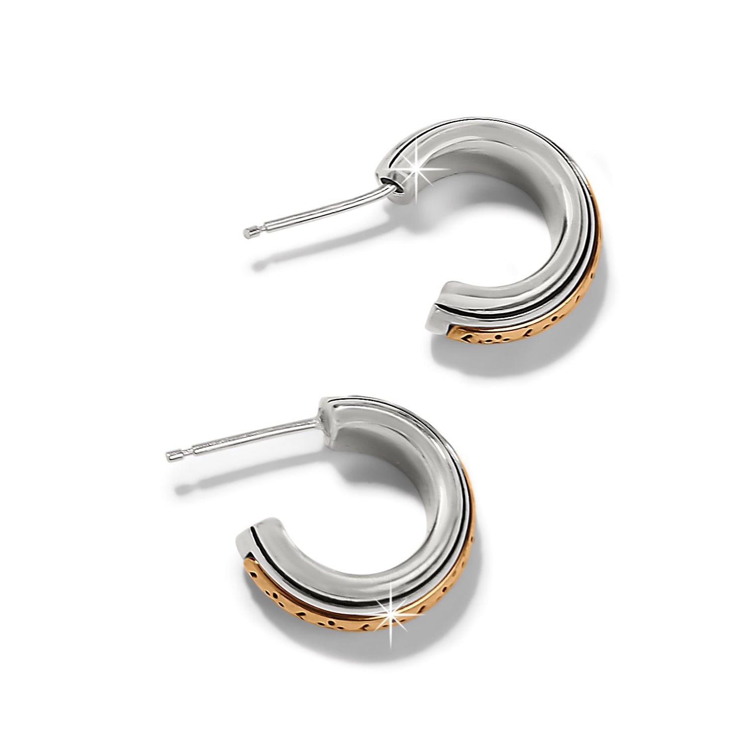 Brighton Mosaic Two Tone Mini Hoop Post Earrings – Daisy