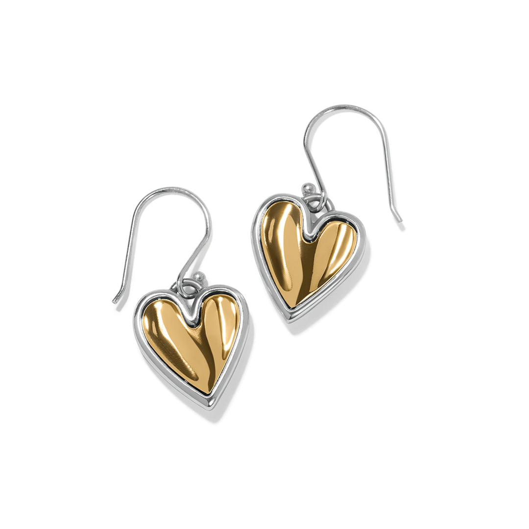 Brighton Cascade Heart Reversible French Wire Earrings Gift Box