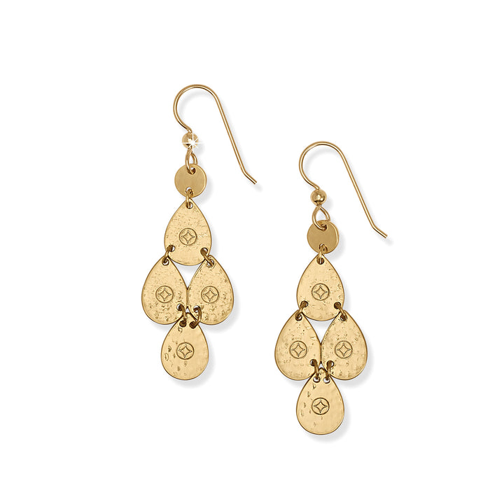 Brighton Palm Canyon Small Teardrop French Wire Earrings - Gold