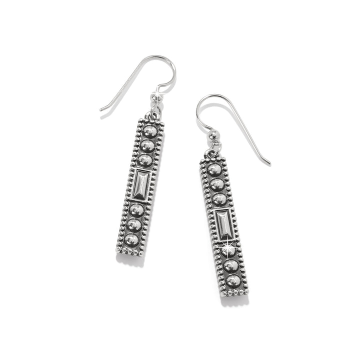 Brighton Pretty Tough Gem French Wire Earrings - Silver-Aqua
