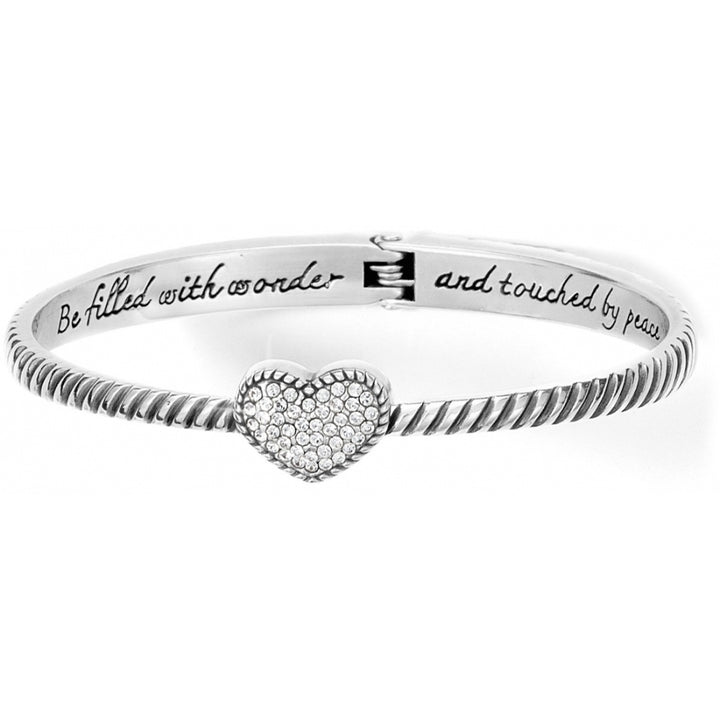 Brighton Celestia Heart Hinged Bangle