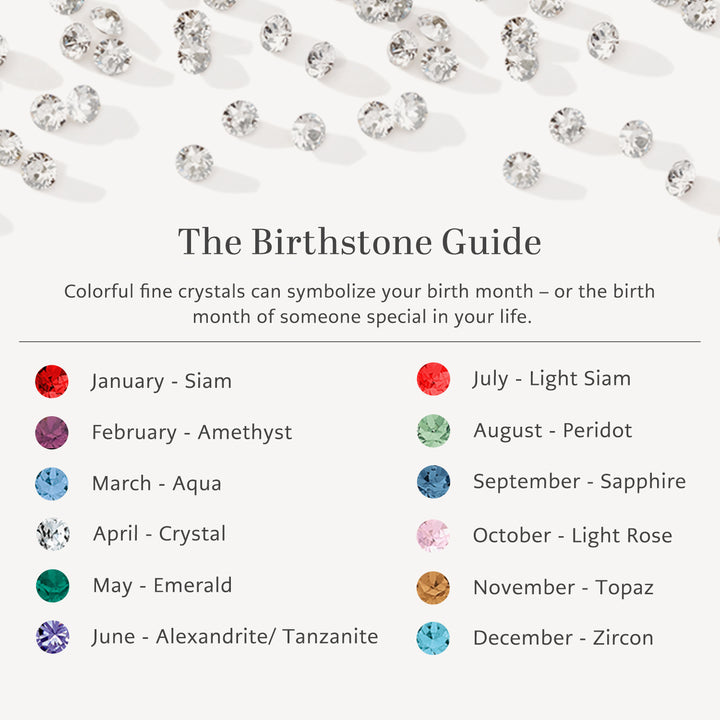 Brighton Glitz Birthstone Amulet - Silver-Siam
