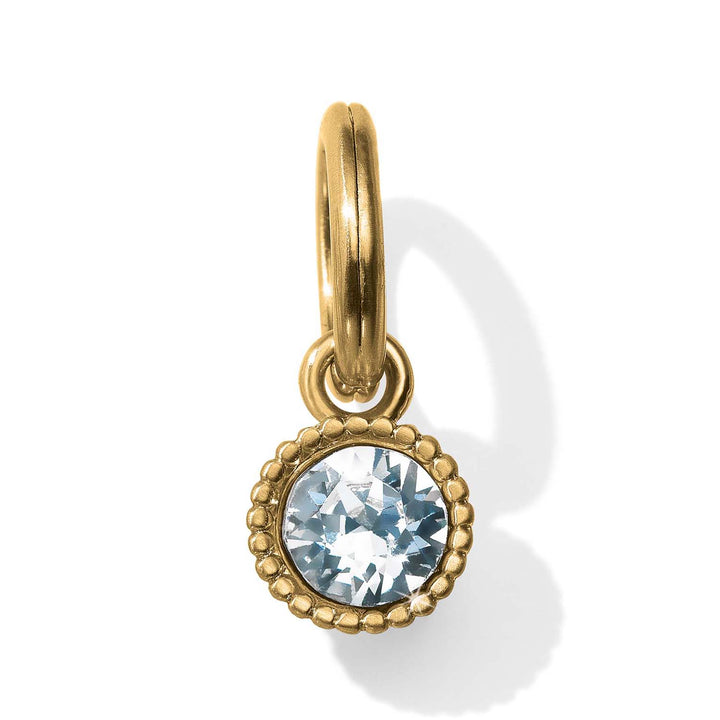 Brighton Glitz Birthstone Amulet - Gold-Clear