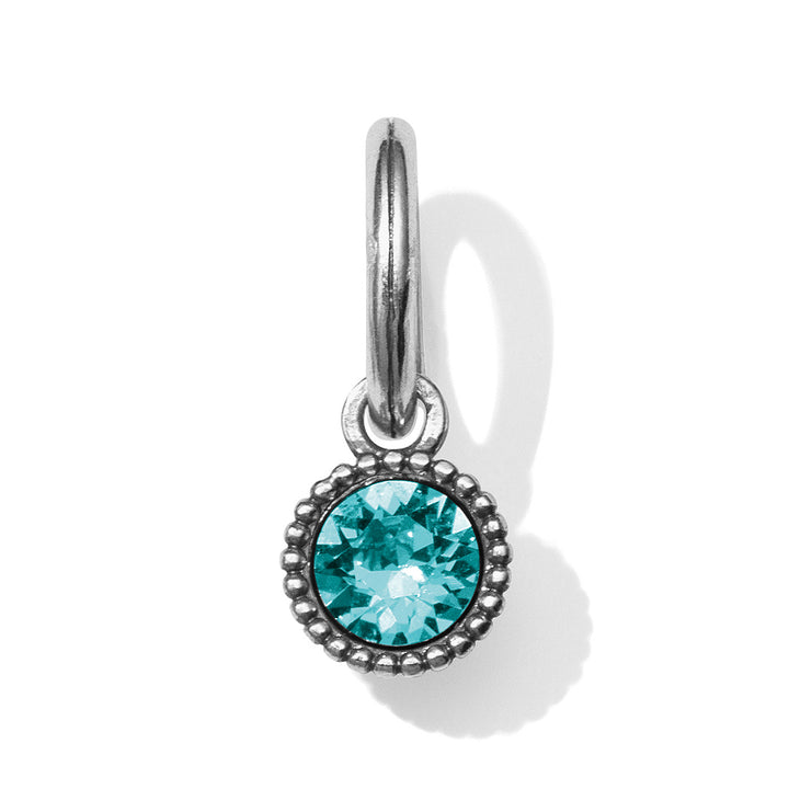 Brighton Glitz Birthstone Amulet - Silver-Turquoise