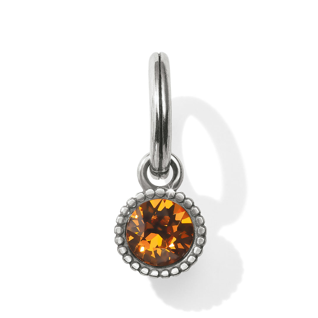 Brighton Glitz Birthstone Amulet - Silver-Orange