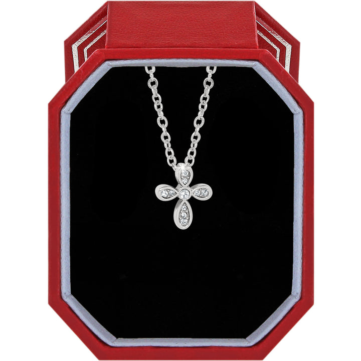 Brighton Enchanting Cross Necklace Gift Box - Silver