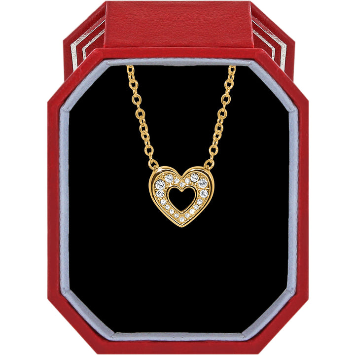 Brighton Enchanting Heart Necklace Gift Box - Gold