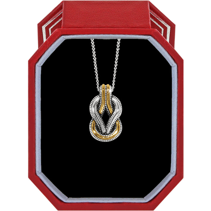 Brighton Interlok Harmony Two Tone Necklace Gift Box