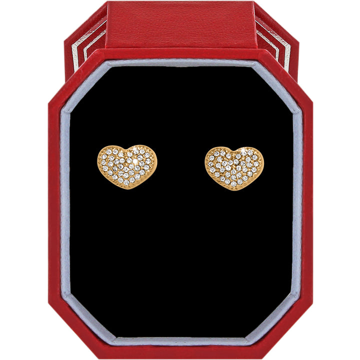 Brighton Illumina Celeste Heart Post Earrings Gift Box - Gold