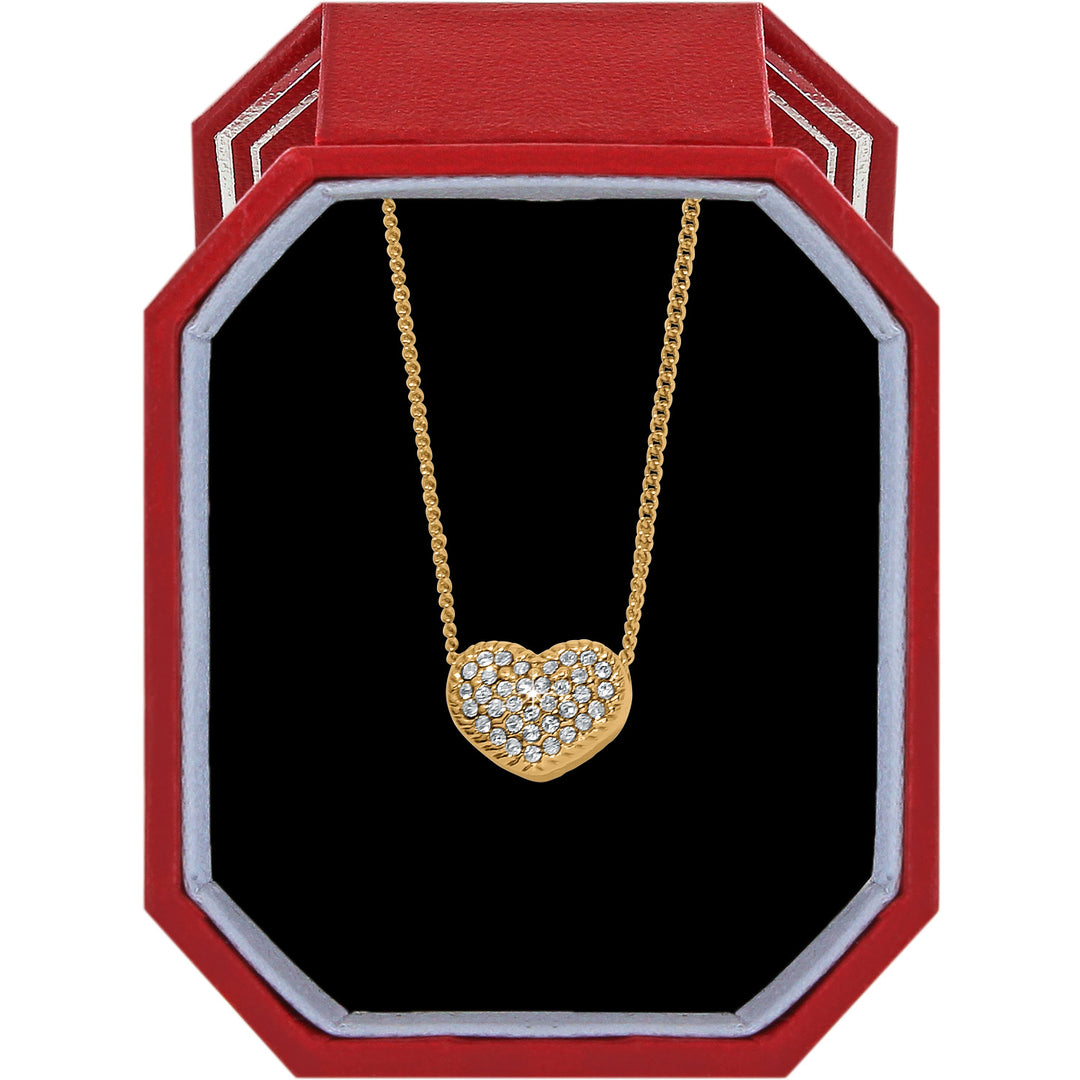 Brighton Illumina Celeste Heart Petite Necklace Gift Box - Gold