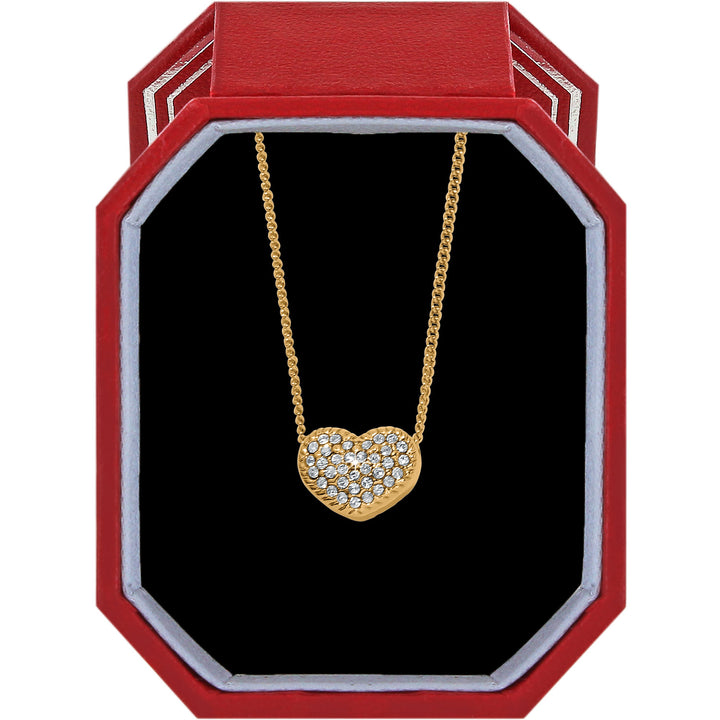 Brighton Illumina Celeste Heart Petite Necklace Gift Box - Gold