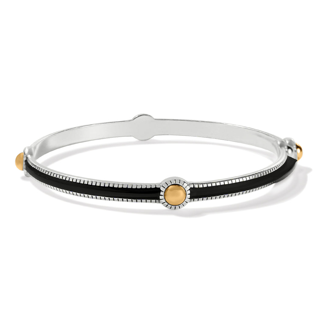 Brighton Interlok Noir Slim Bangle