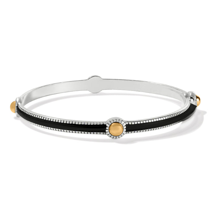 Brighton Interlok Noir Slim Bangle