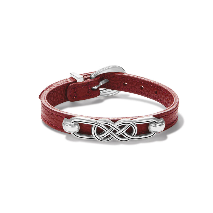 Brighton Interlok Braid Leather Bracelet - Chili Pepper