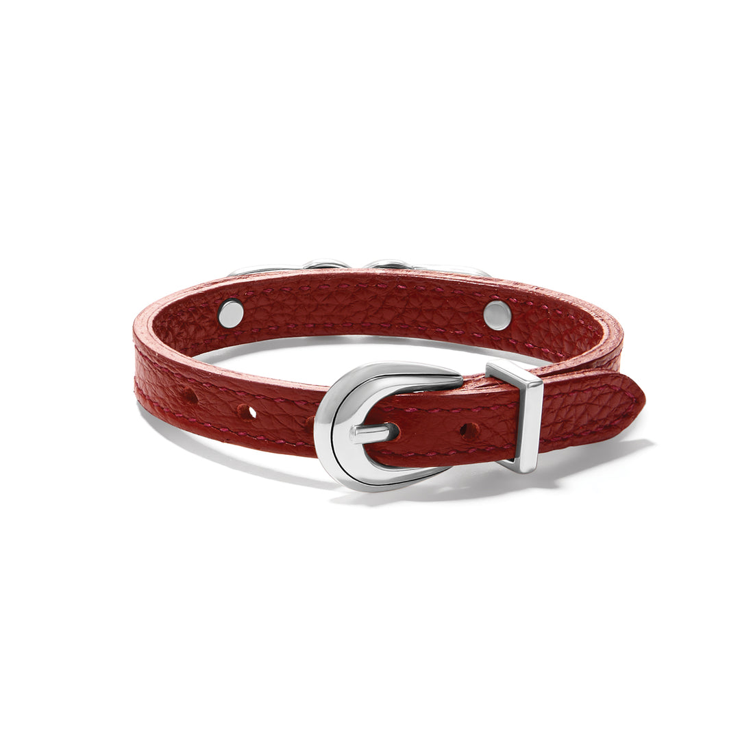 Brighton Interlok Braid Leather Bracelet - Chili Pepper