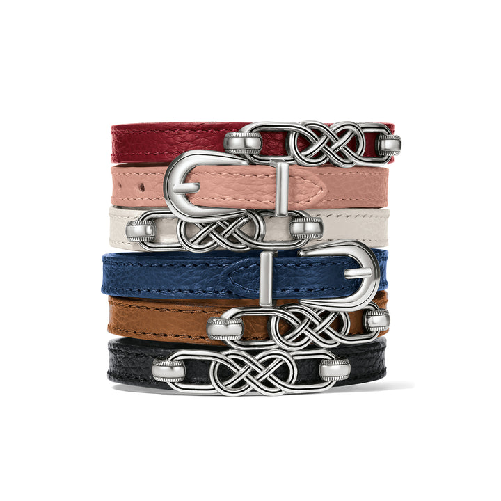 Brighton Interlok Braid Leather Bracelet - Chili Pepper