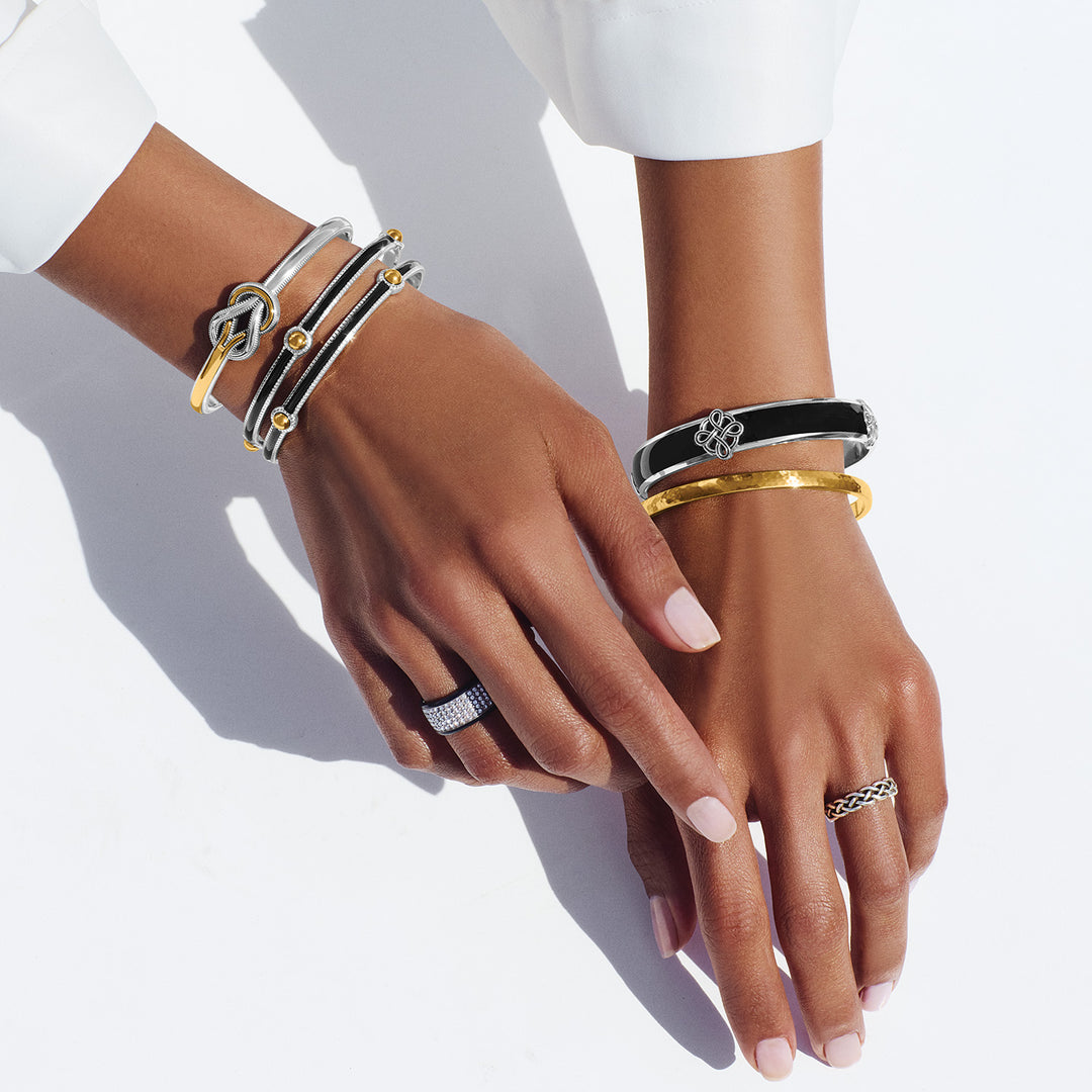 Brighton Interlok Harmony Two Tone Bar Bracelet