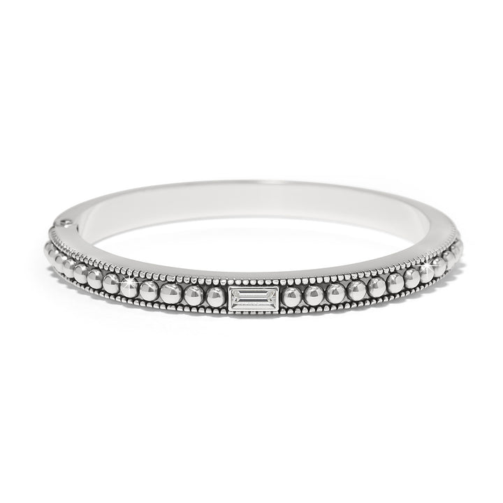 Brighton Pretty Tough Gem Hinged Bangle - Silver