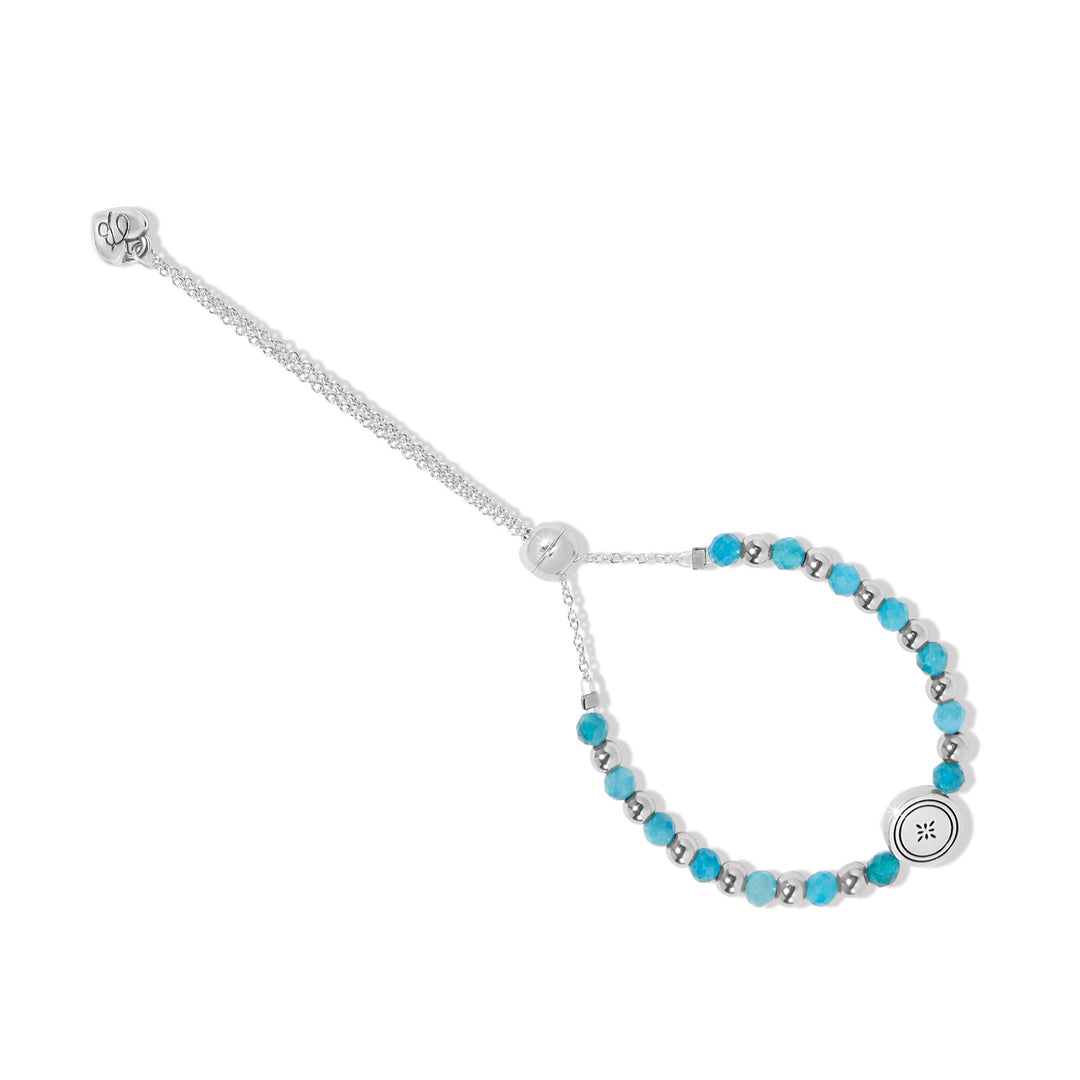 Brighton Mosaic Two Tone Beaded Bracelet - Silver/Blue