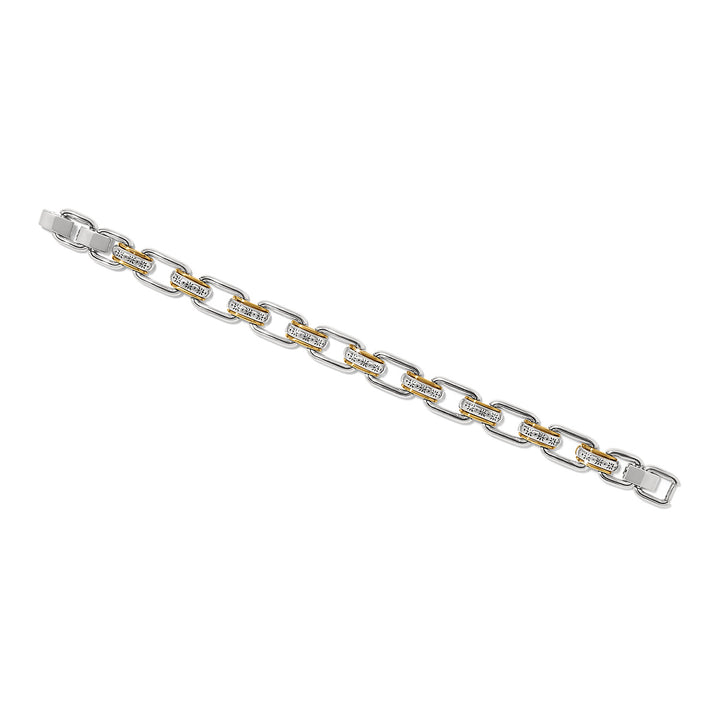 Brighton Mosaic Two Tone Links Bracelet