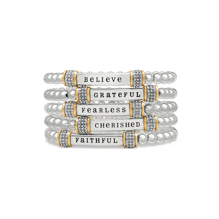 Brighton Meridian Two Tone Stretch Bracelet - Cherished