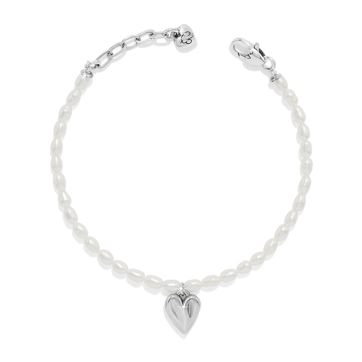 Brighton Cascade Embrace Pearl Heart Bracelet