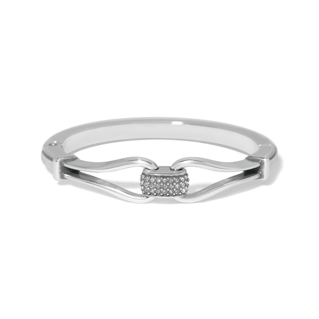 Brighton Meridian Classic Hinged Bangle - Silver