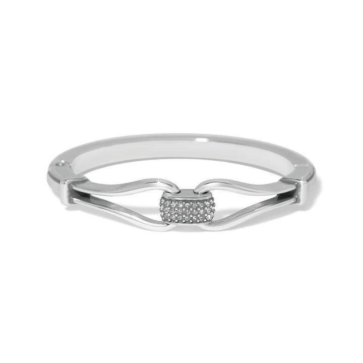 Brighton Meridian Classic Hinged Bangle - Silver