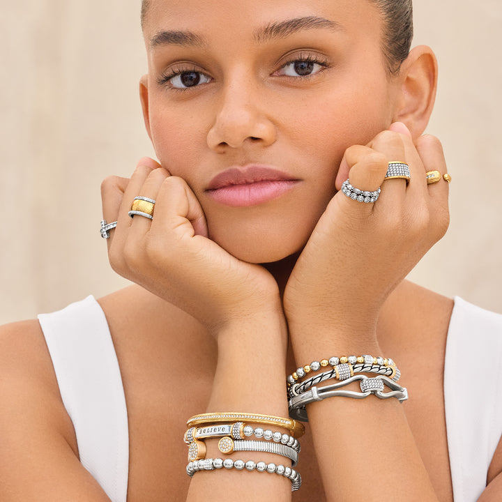 Brighton Meridian Solis Duo Bracelet - Silver/Gold