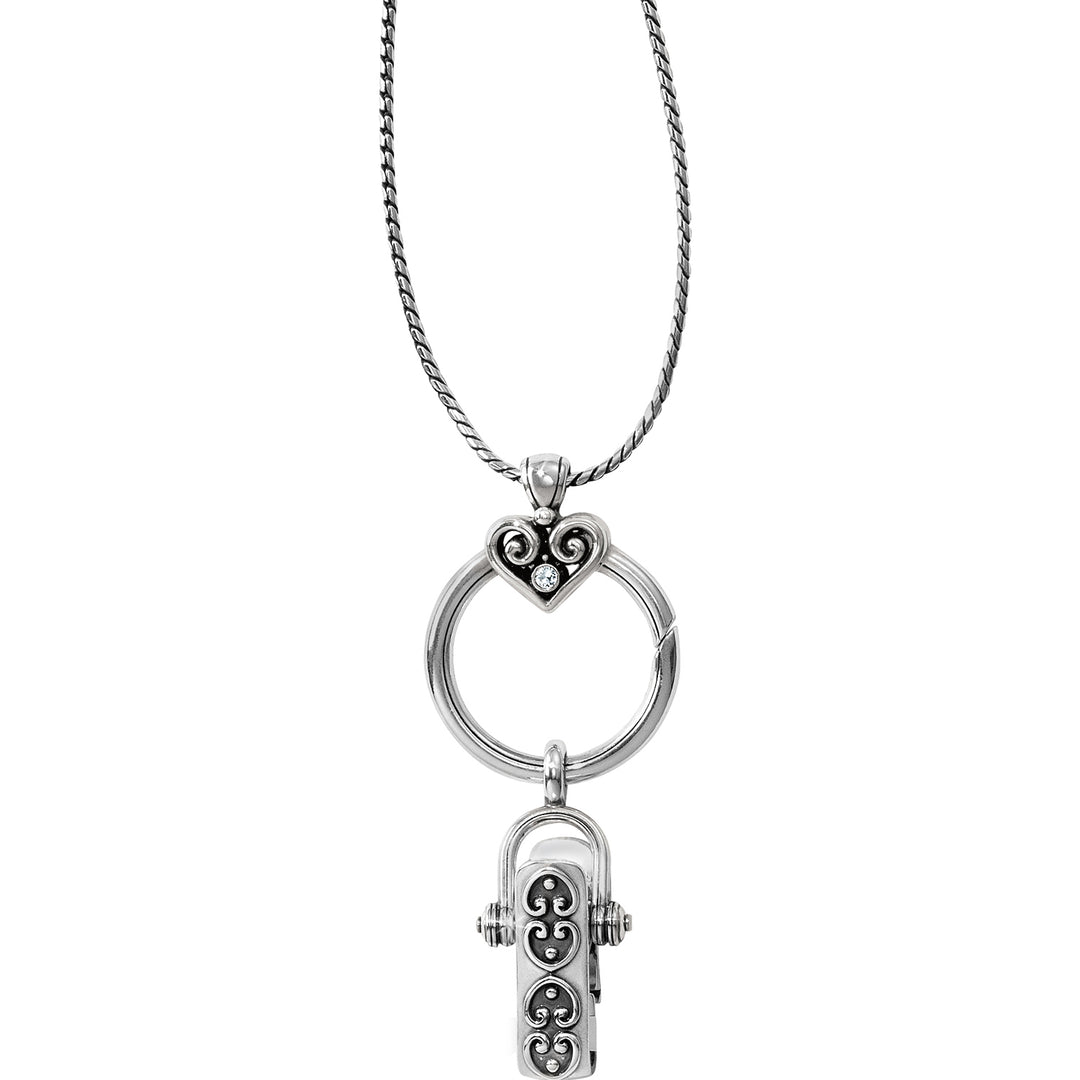 Brighton Alcazar Charm Badge Clip Necklace